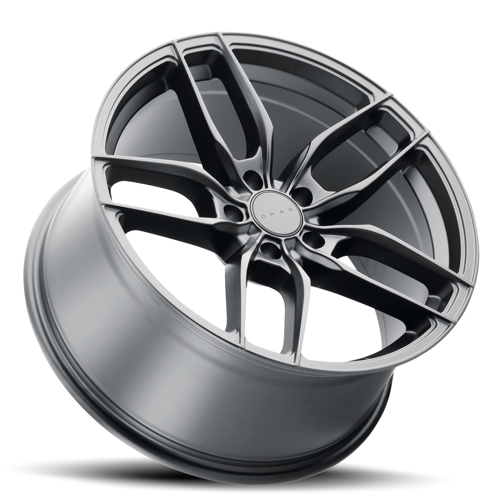 drag dr 80 wheels 18x8 5x114 3 et40 flat black rims Side View Wheel