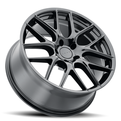 drag dr 84 wheels 18x8 5x120 et20 gloss black rims Side View Wheel
