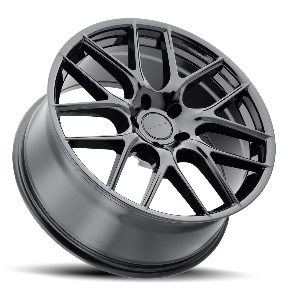 drag dr 84 wheels 18x8 5x120 et40 gloss black rims Side View Wheel