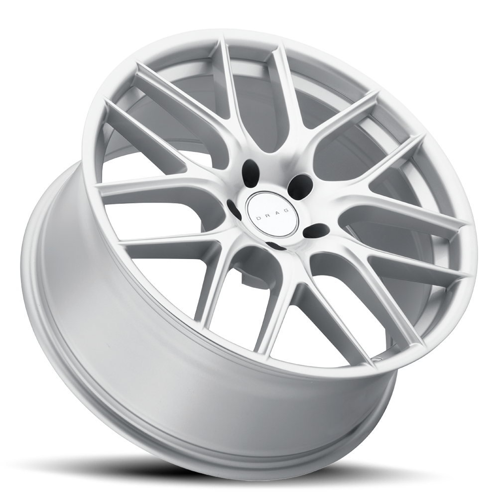 drag dr 84 wheels 18x8 5x120 et40 silver rims Side View Wheel
