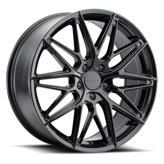 Drag DR-88 17X7.5 4/100-114.3 42 73 Gloss Black Full Painted rims