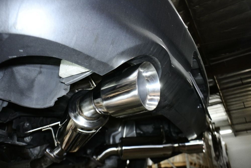 Megan Racing Infiniti G37 Coupe 08-13 / Q60 14-15 Dual Canister Burnt Tip Axle Back MR-ABE-IG08-BT