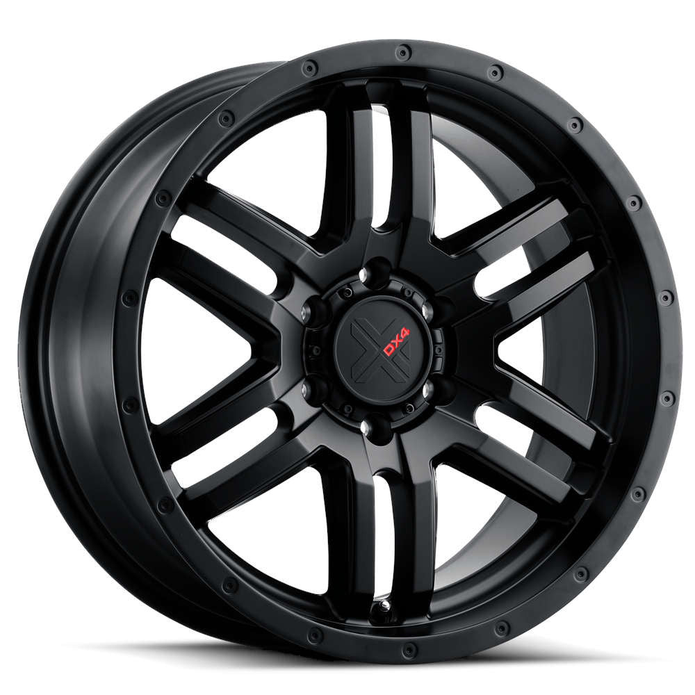 DX4 Dyno 18X8 wheels 6x139.7 Flat Black Full Painted ET35