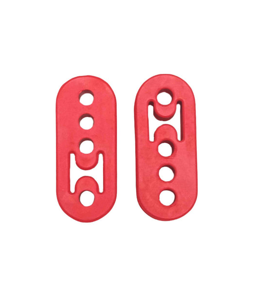 Exhaust Rubber hangars for Mufflers RED 2PC (RBBR-EXT)