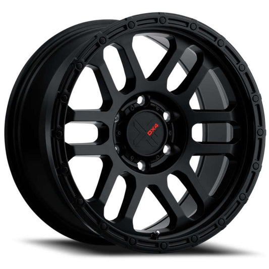 DX4 Flare 17X8.5 wheels 6x114.3 Flat Black Full Painted ET0