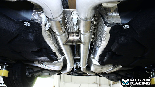 installed on Ford Mustang 15-23 / 2024+ (GT, Dark Horse) H-Pipe - 