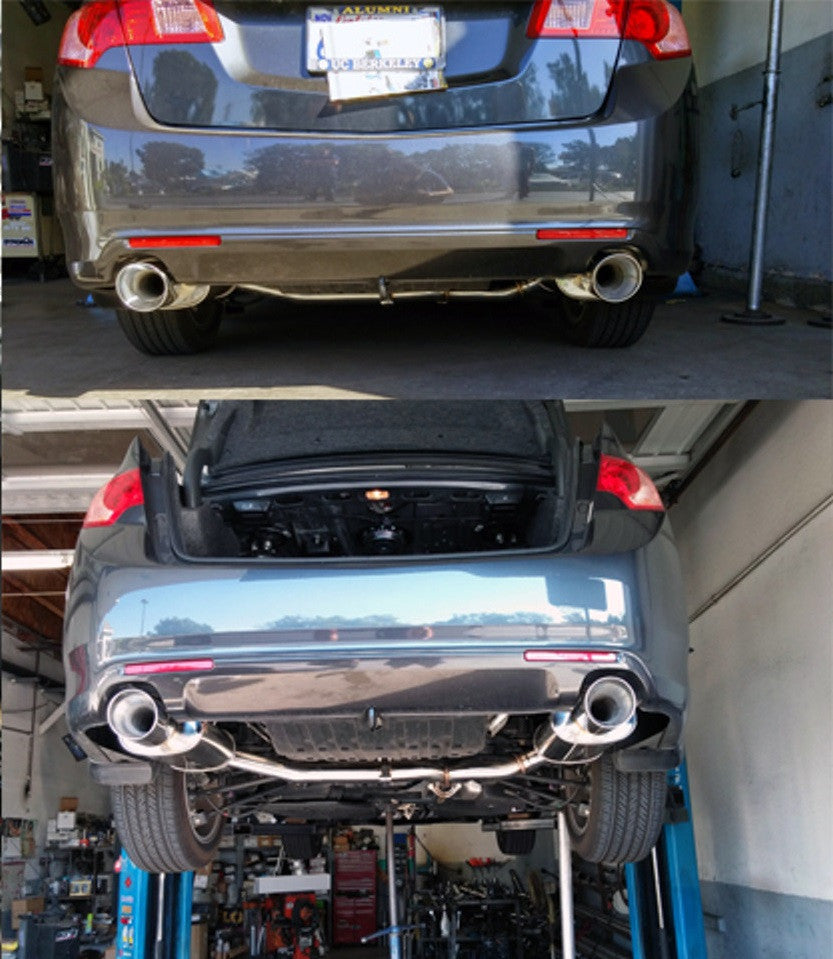 installed on Tsudo 2009-2014 Acura TSX Dual SP2 Catback Exhaust