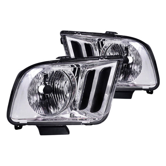 junyan Spec-D 05-09 Ford Mustang Chrome Headlight lh-mst05-rs