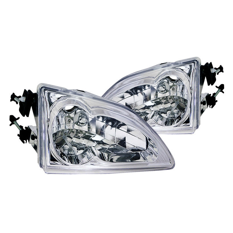 junyan Spec-D 94-98 Ford Mustang Chrome Headlights lh-mst94-rs