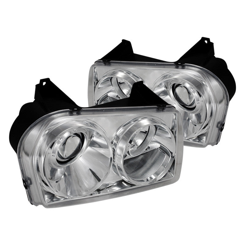 junyan Spec-D 05-10 Chrysler 300C Projectory Chrome Headlights lhp-300c05-tm