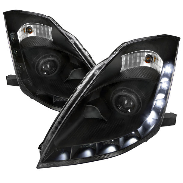 Spec-D 06-09 Nissan 350Z Projector Black Headlights