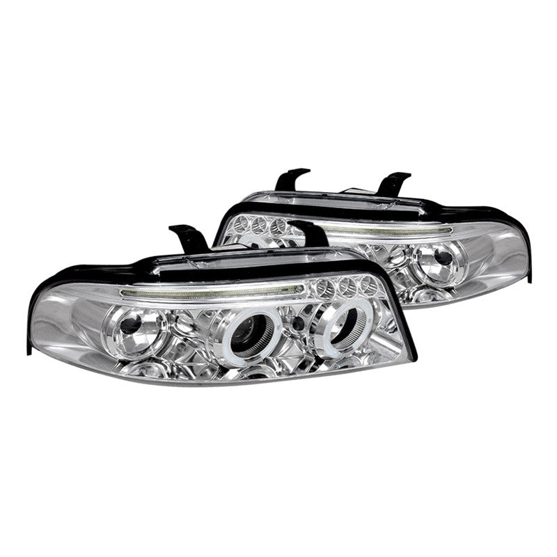 junyan Spec-D 99-01 Audi A4 Projector Chrome OE Halogen Headlights lhp-a400-tm