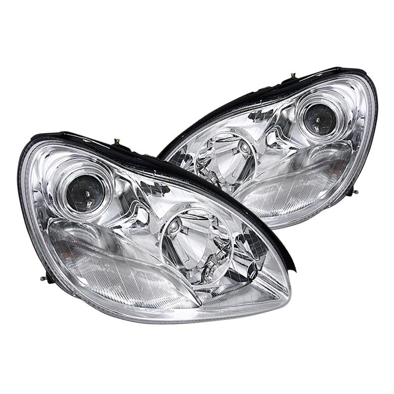 junyan Spec-D 00-06 Benz W220 S-Class Projector Chrome Headlights lhp-bw22000-apc