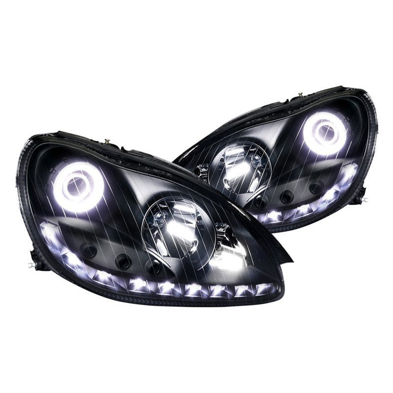 junyan Spec-D 00-06 Benz W220 S-Class Projector Black W Dlr Headlights