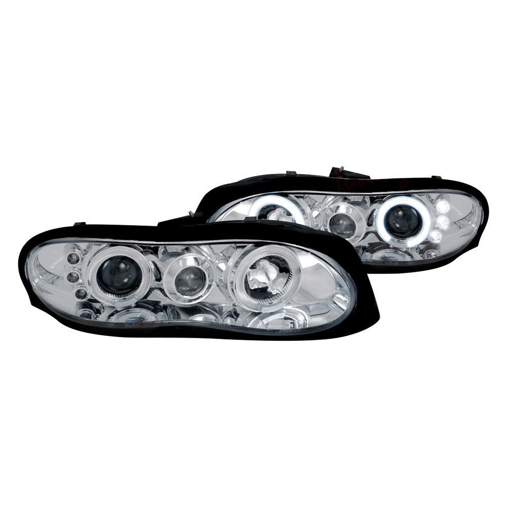 junyan Spec-D 98-02 Chevy Camaro Halo Projector HeadLights -Chrome