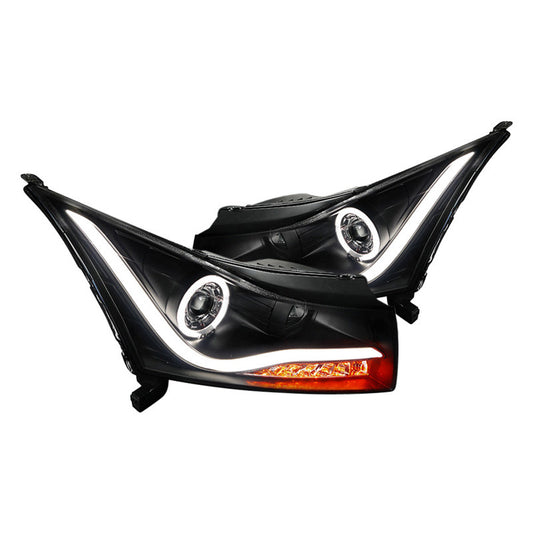 junyan Spec-D 11-14 Chevy Cruze Projector Black Headlights lhp-cru11jm-tm