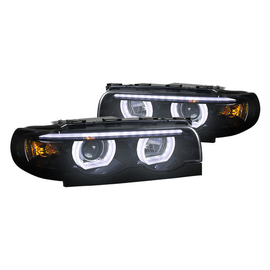 junyan Spec-D 95-01 Bmw E87 7 Series Projector Chrome W Smole lens Headlights lhp-e3895g-tm