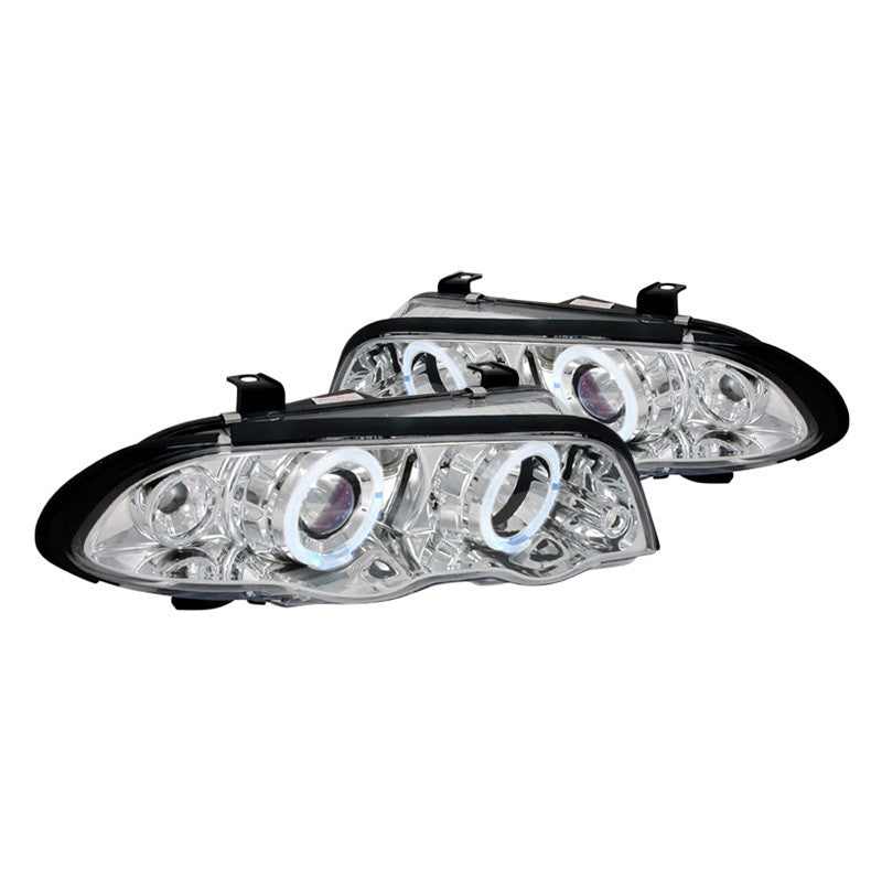 junyan Spec-D 99-01 Bmw E46 4D Halo Projector Chrome Headlights lhp-e46994-tm