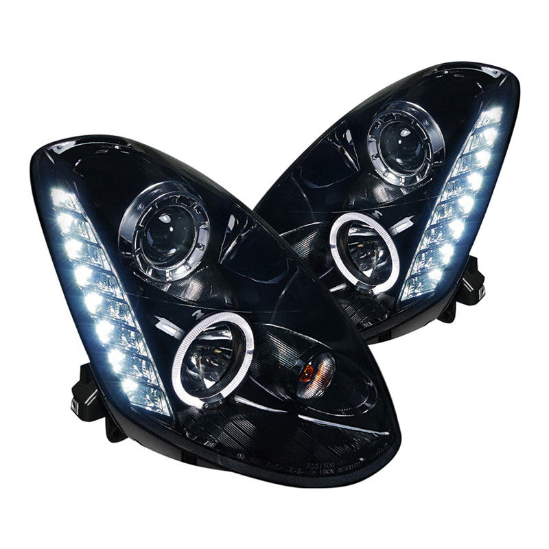 junyan Spec-D 05-06 Infinity G35 4D Projector Glsy Blk W Smk Lens Headlights lhp-g35054g-tm