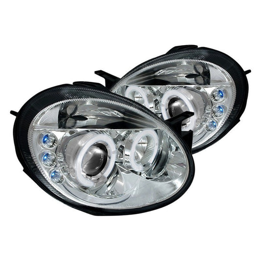 junyan Spec-D 03-05 Dodge Neon Halo Projector HeadLights -Chrome