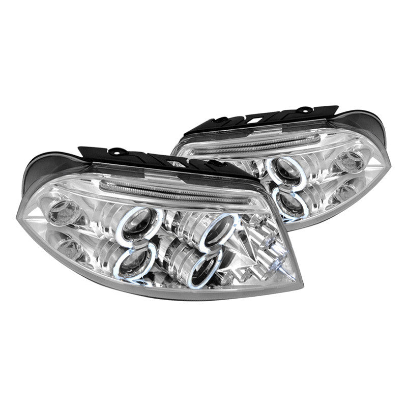 junyan Spec-D 01-05 Vw Passat Dual Halo Led Projector Chrome Headlights lhp-pas01-tm