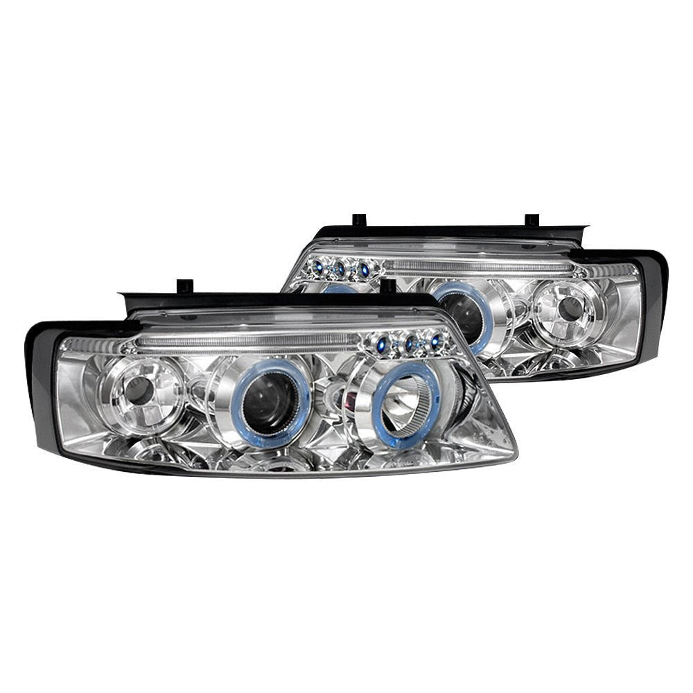 junyan Spec-D 97-00 VW Passat Halo Projector HeadLights -Chrome