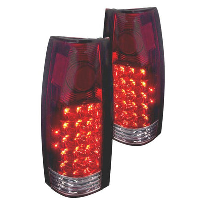 Spec-D 88-98 Chevrolet C10 Led Tail Light Red Lens (LT-C1088RLED-APC)