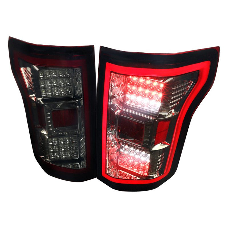 Spec-D 15-17 Ford F150 Led Tail Lights - Smoke (LT-F15015GLED-TM)