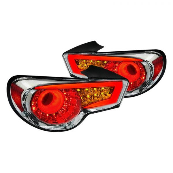 Spec-D 13-Up Scion Frs Subaru BRZ Led Tail Lights Chrome (LT-FRS12CLED-TM)