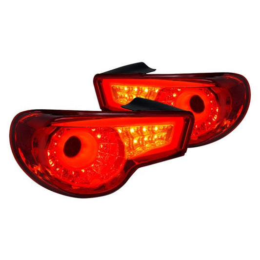 Spec-D 12-16 Scion Frs Brz Sequential Led Tail Lights- Red