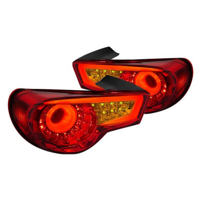 Spec-D 13-Up Scion Frs Subaru BRZ Led Tail Lights Red (LT-FRS12RLED-TM)