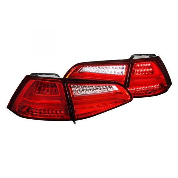 Spec-D 15-17 VW Golf Mk7 Led Tail Lights Red