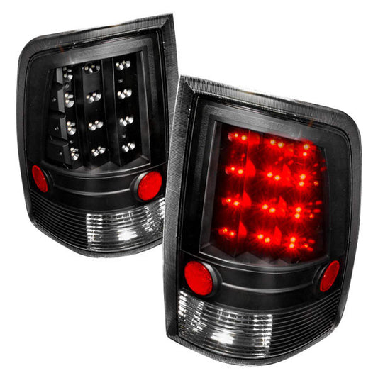 Spec-D 09-15 Dodge Ram Led Tail Light Black