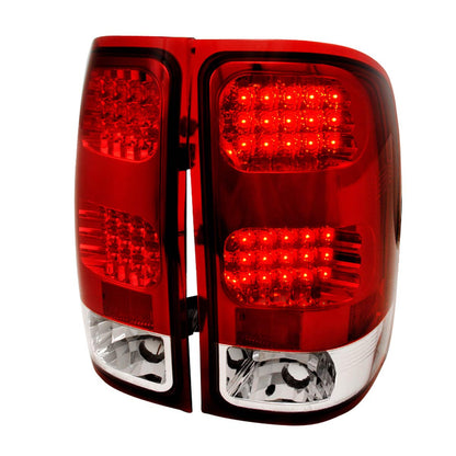 Spec-D 07-12 Gmc Sierra Led Tail Lights Red (LT-SIE07RLED-TM)