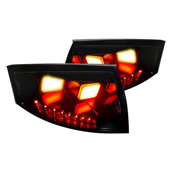 Spec-D 99-06 Audi Tt Led Tail Lights V2 Black Housing Smoked Lens (LT-TT99BBLED-V2-APC)