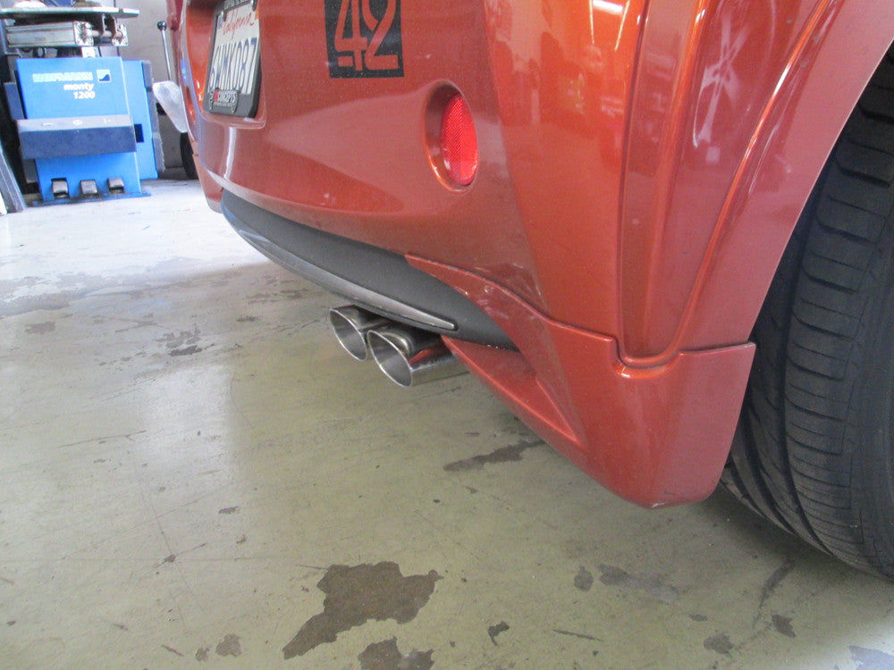 MR-CBS-STC05-BT Megan Racing Cat back exhaust installed on Scion TC