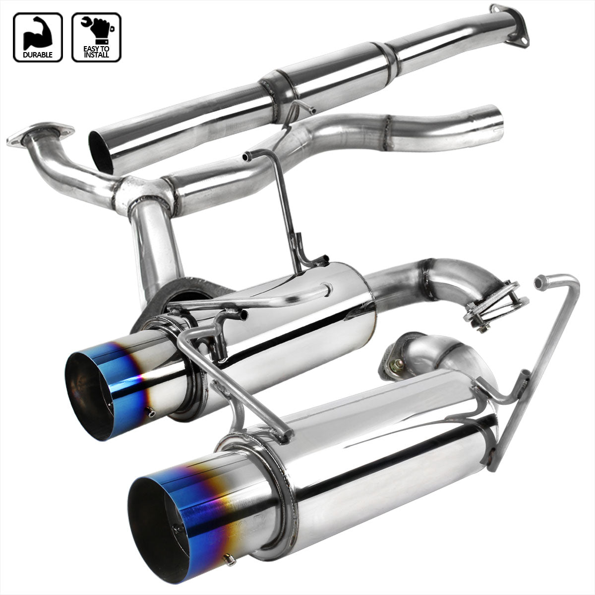 Spec-D WRX 15+ STI 08-14 4Dr Burnt Tips Catback Exhaust