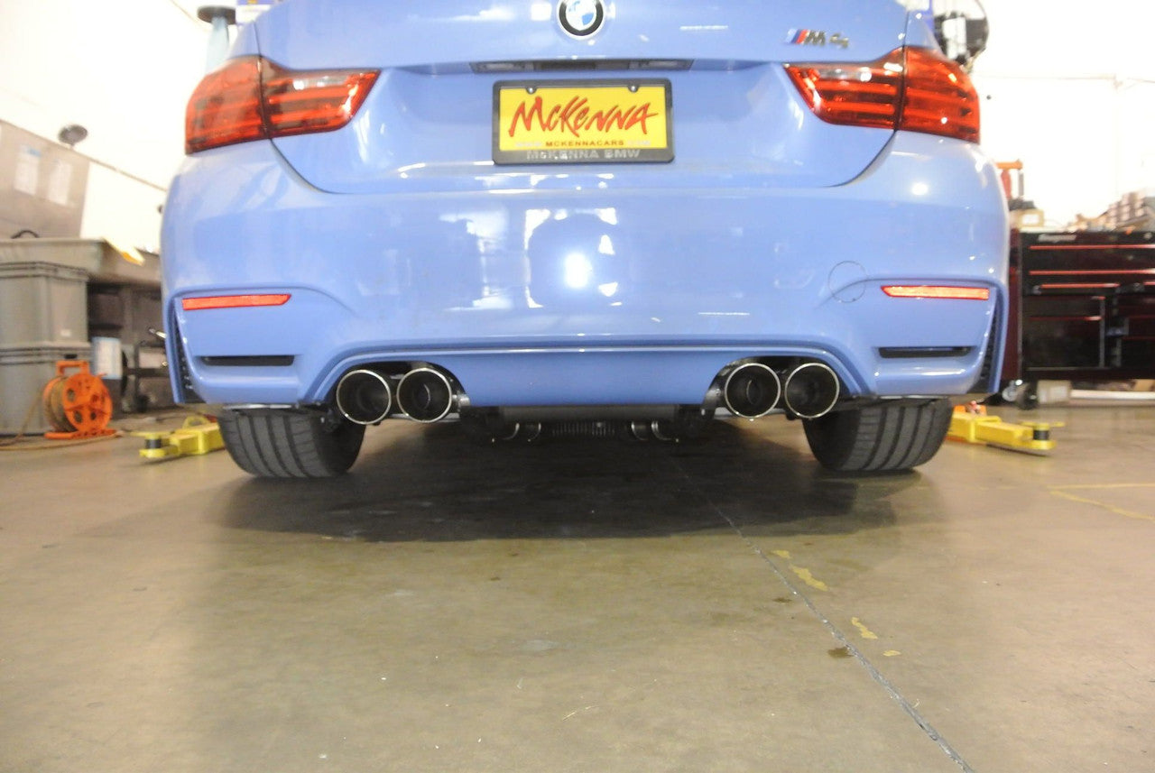 Megan BMW M4 F82 2015+ Burnt Roll Tips Supremo Axle-Back Exhaust