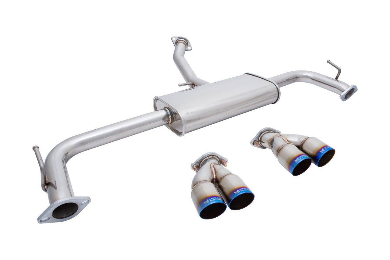 MR-ABE-LN15-VO Megan Racing Lexus NX200T 15+ Burnt Roll Tips Axle-Back Exhaust