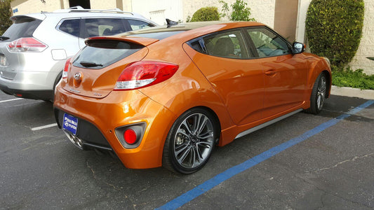 installed on lowered Megan Racing 2011-2016 Hyundai Veloster Turbo Lowering Springs