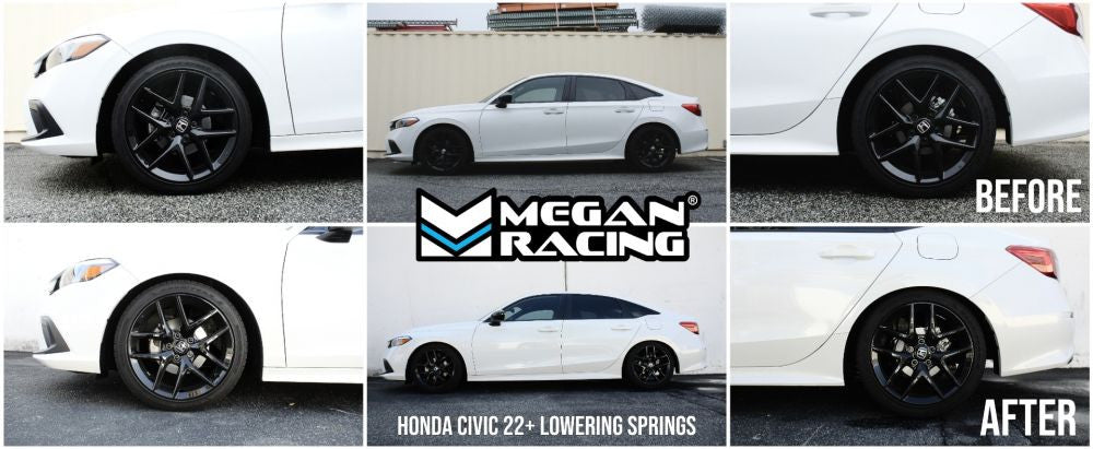 installed on Megan Racing Honda Civic 22+ (Exc Type-R) Lowering Springs (MR-LS-HC22)