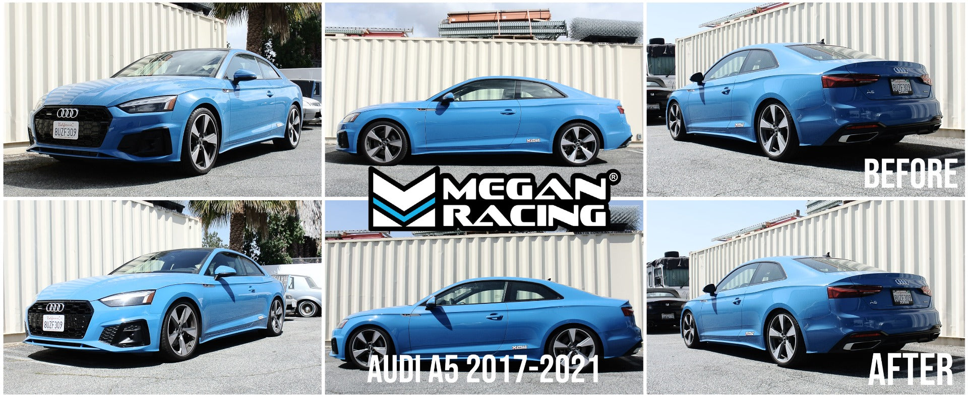 Audi A4/A5 17-21 (48mm Front Strut, INCL Allroad) EU Series Coilover - MR-CDK-AA517-48-EU
installed on a5 