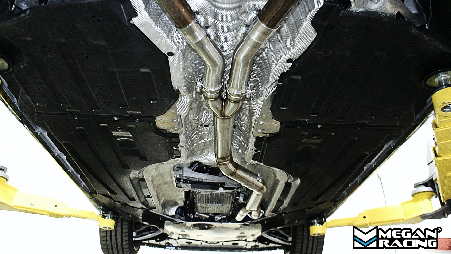 installed on BMW M2 (G87) 2023+ Cut-N-Clamp Midpipe