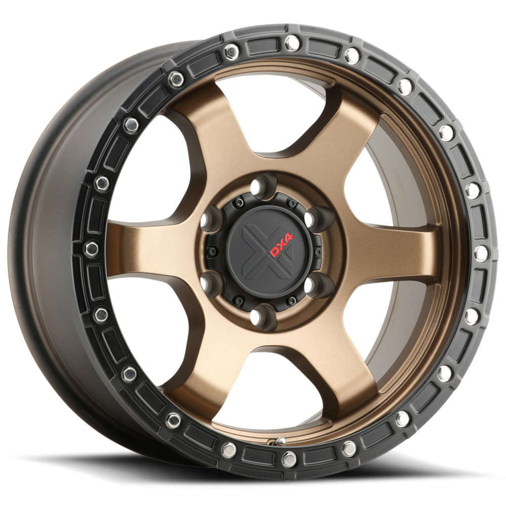 DX4 Nitro 16X8 wheels 6x114.3 Frozen Bronze Blk Lip ET0