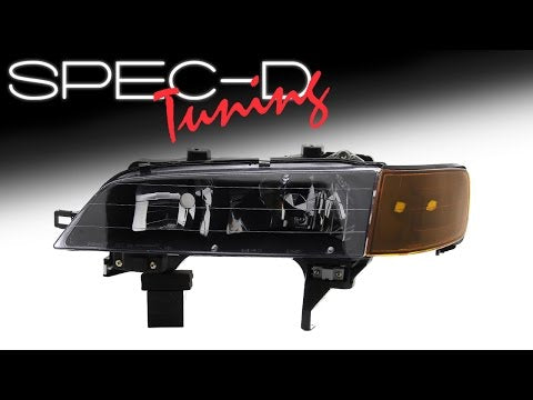 SPECDTUNING DEMO VIDEO:  1994-1997 HONDA ACCORD  HEADLIGHTS