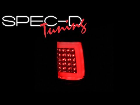 SPECDTUNING DEMO VIDEO: 2003-2007 CHEVY SILVERADO LED TAIL LIGHTS