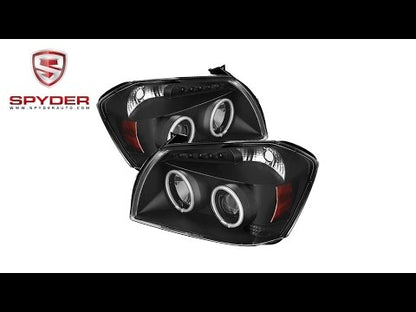 Spyder - Dodge Magnum 05-07 Projector Headlights - CCFL Halo - Black