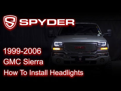 Spyder Auto Installation: 1999-2006 GMC Sierra Headlight