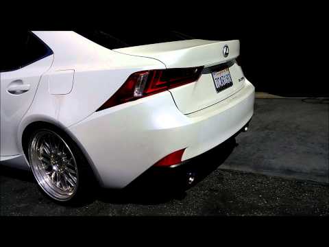 Tsudo Lexus IS250 IS350 2014 + Dual SP Burnt Tip Catless Catback exhaust