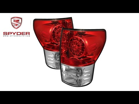 Spyder - Toyota Tundra 07-13 LED Tail lights - Red Clear